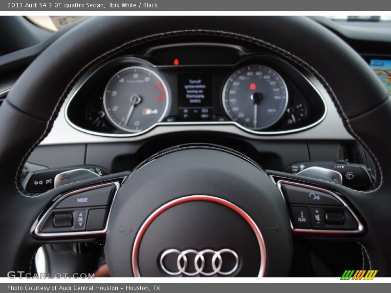 Ibis White / Black 2013 Audi S4 3.0T quattro Sedan