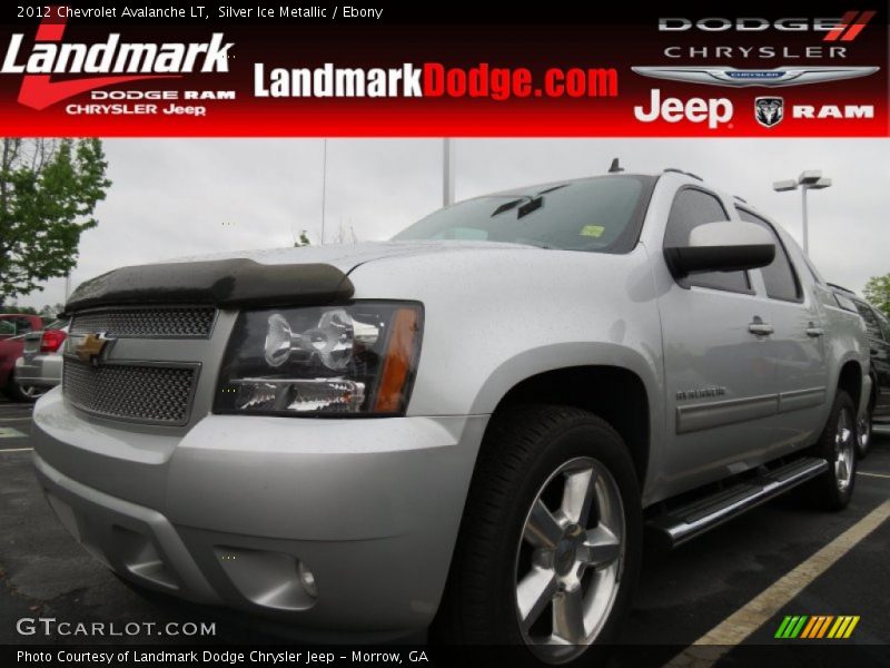 Silver Ice Metallic / Ebony 2012 Chevrolet Avalanche LT
