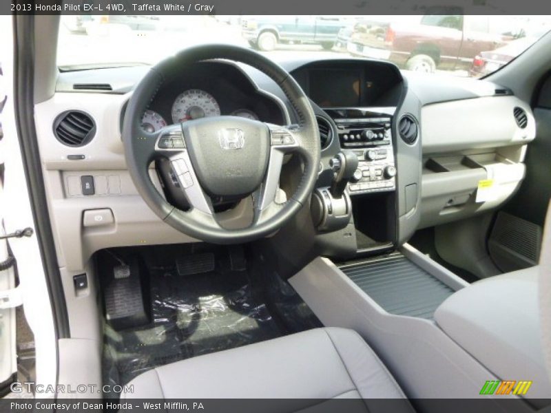 Taffeta White / Gray 2013 Honda Pilot EX-L 4WD