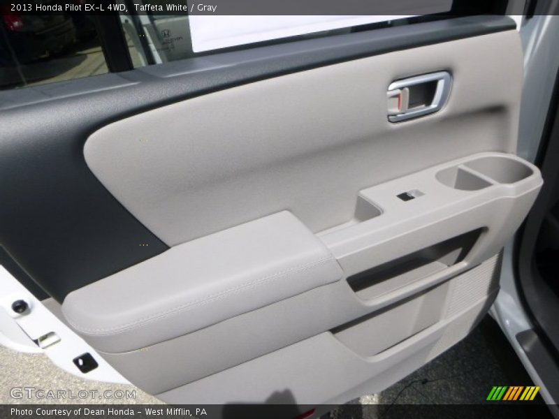 Taffeta White / Gray 2013 Honda Pilot EX-L 4WD