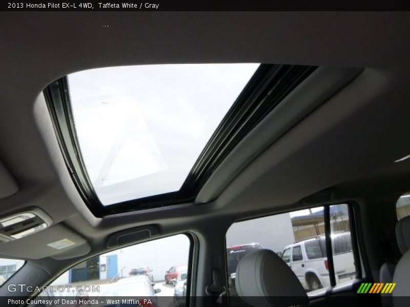 Taffeta White / Gray 2013 Honda Pilot EX-L 4WD