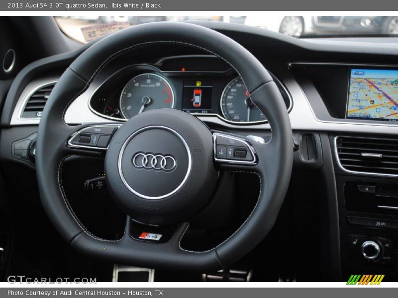Ibis White / Black 2013 Audi S4 3.0T quattro Sedan