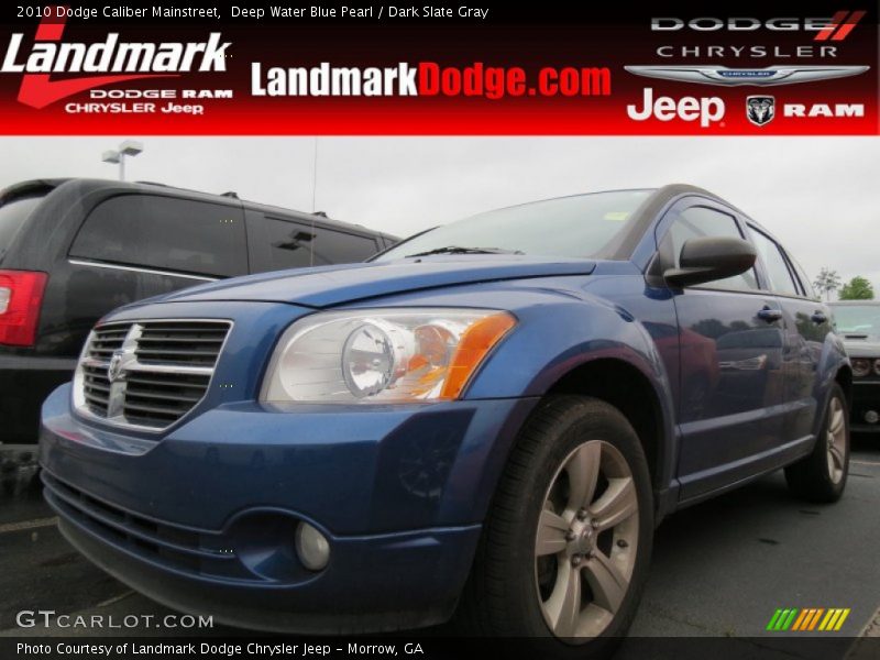 Deep Water Blue Pearl / Dark Slate Gray 2010 Dodge Caliber Mainstreet