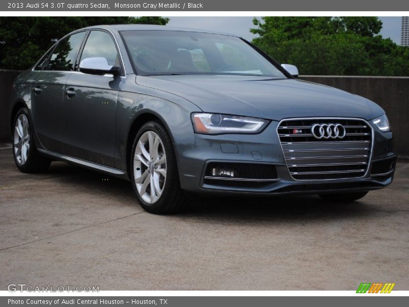 Monsoon Gray Metallic / Black 2013 Audi S4 3.0T quattro Sedan