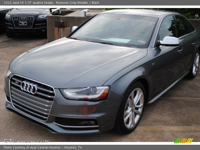 Monsoon Gray Metallic / Black 2013 Audi S4 3.0T quattro Sedan