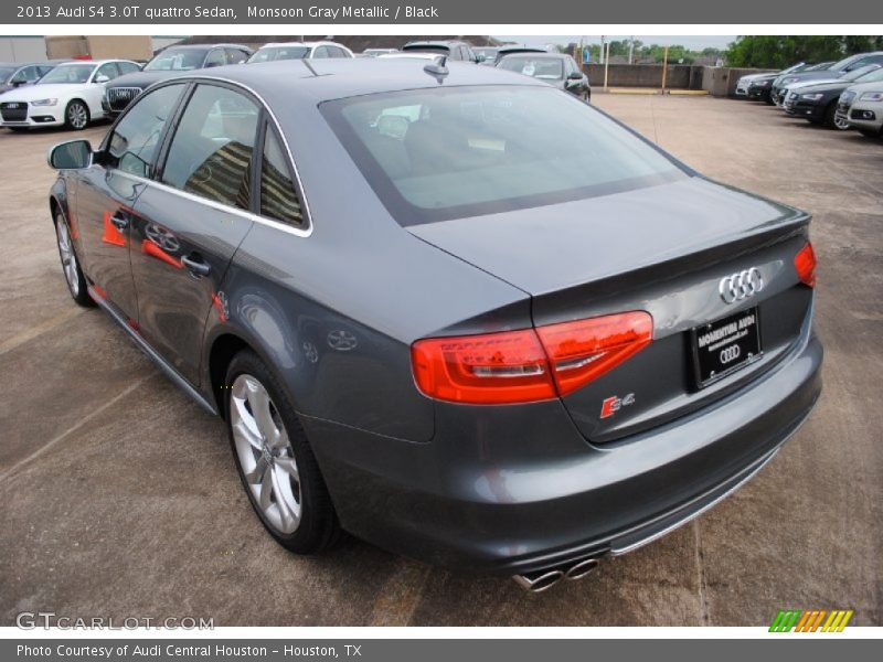 Monsoon Gray Metallic / Black 2013 Audi S4 3.0T quattro Sedan