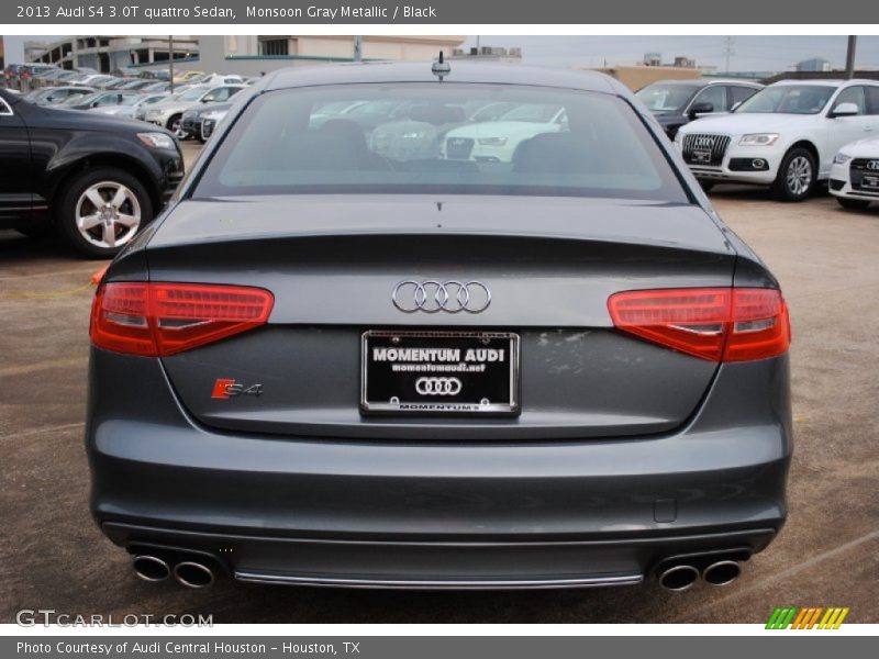 Monsoon Gray Metallic / Black 2013 Audi S4 3.0T quattro Sedan