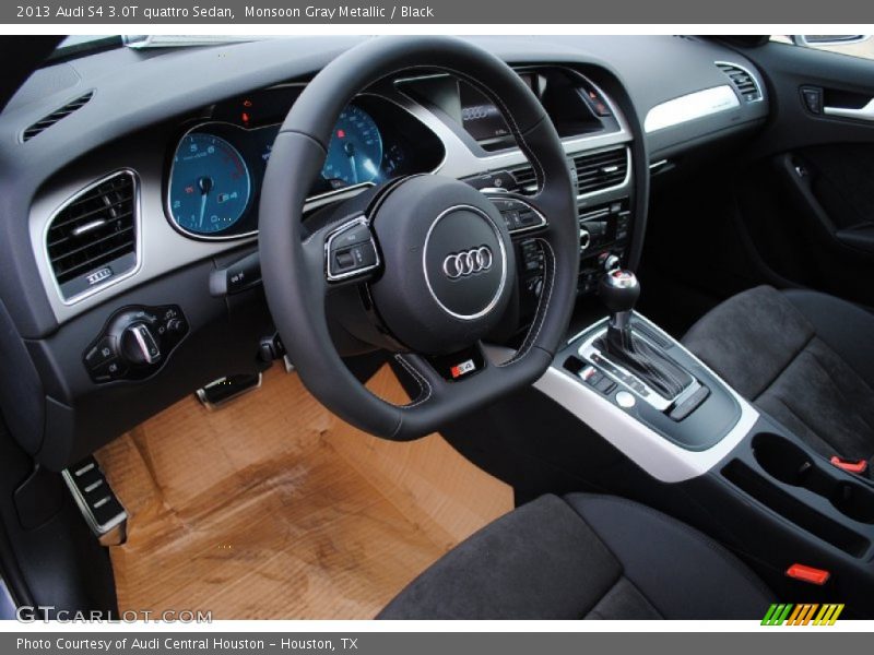 Monsoon Gray Metallic / Black 2013 Audi S4 3.0T quattro Sedan