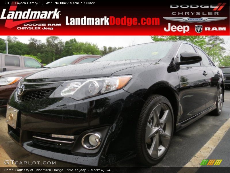 Attitude Black Metallic / Black 2012 Toyota Camry SE