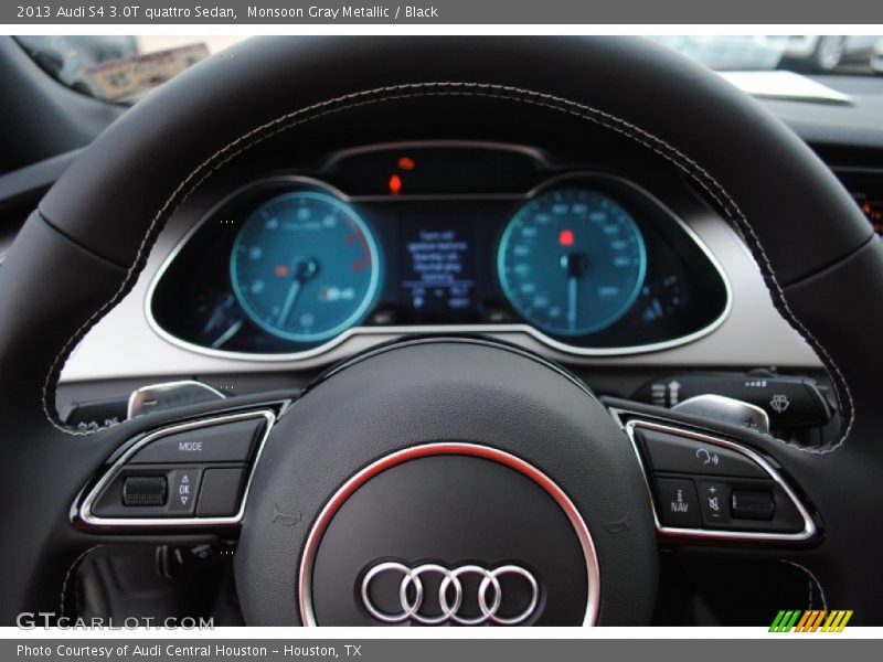 Monsoon Gray Metallic / Black 2013 Audi S4 3.0T quattro Sedan