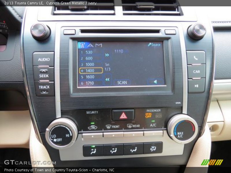 Cypress Green Metallic / Ivory 2013 Toyota Camry LE