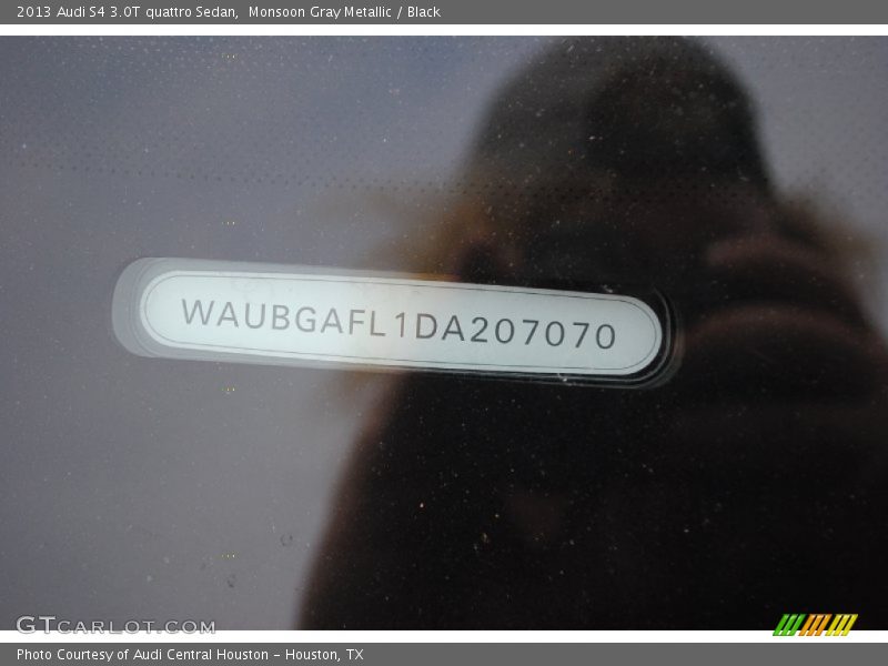 Monsoon Gray Metallic / Black 2013 Audi S4 3.0T quattro Sedan