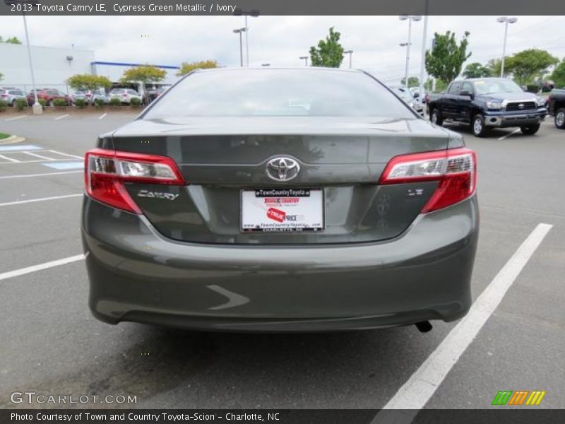 Cypress Green Metallic / Ivory 2013 Toyota Camry LE