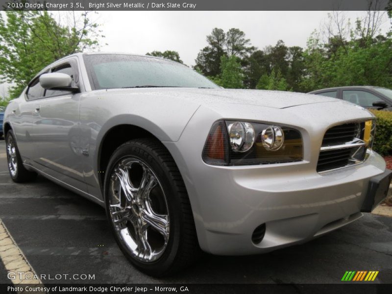 Bright Silver Metallic / Dark Slate Gray 2010 Dodge Charger 3.5L