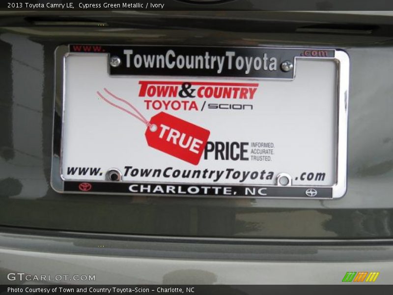 Cypress Green Metallic / Ivory 2013 Toyota Camry LE