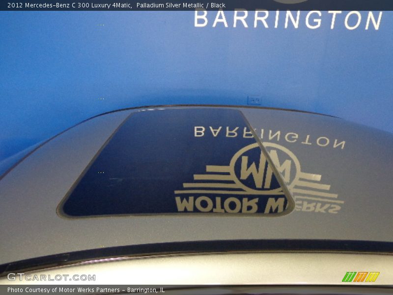 Palladium Silver Metallic / Black 2012 Mercedes-Benz C 300 Luxury 4Matic