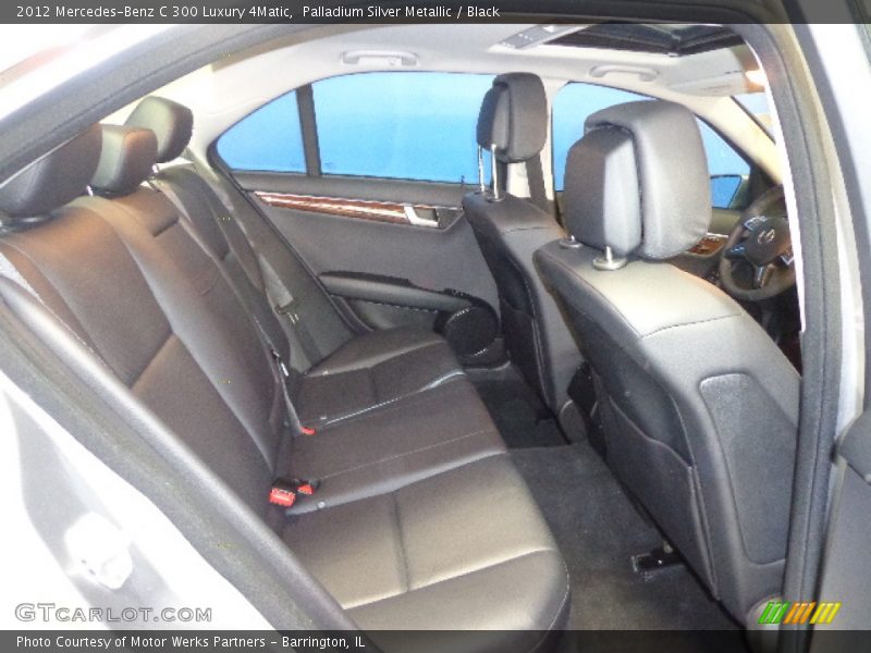Palladium Silver Metallic / Black 2012 Mercedes-Benz C 300 Luxury 4Matic
