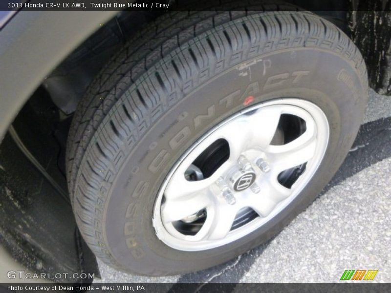 Twilight Blue Metallic / Gray 2013 Honda CR-V LX AWD