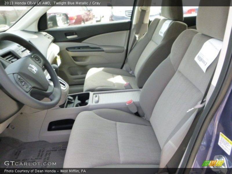 Twilight Blue Metallic / Gray 2013 Honda CR-V LX AWD