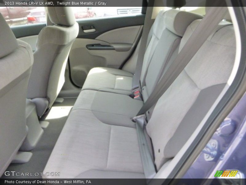Twilight Blue Metallic / Gray 2013 Honda CR-V LX AWD