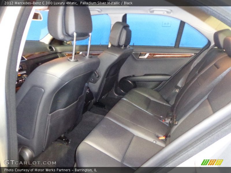 Palladium Silver Metallic / Black 2012 Mercedes-Benz C 300 Luxury 4Matic