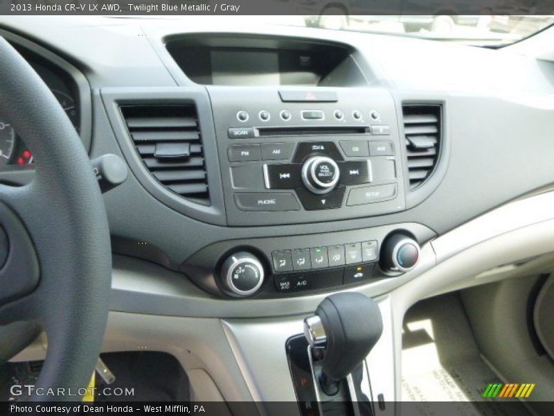 Twilight Blue Metallic / Gray 2013 Honda CR-V LX AWD