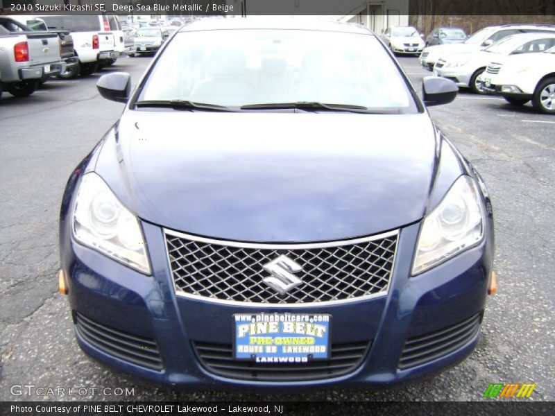 Deep Sea Blue Metallic / Beige 2010 Suzuki Kizashi SE