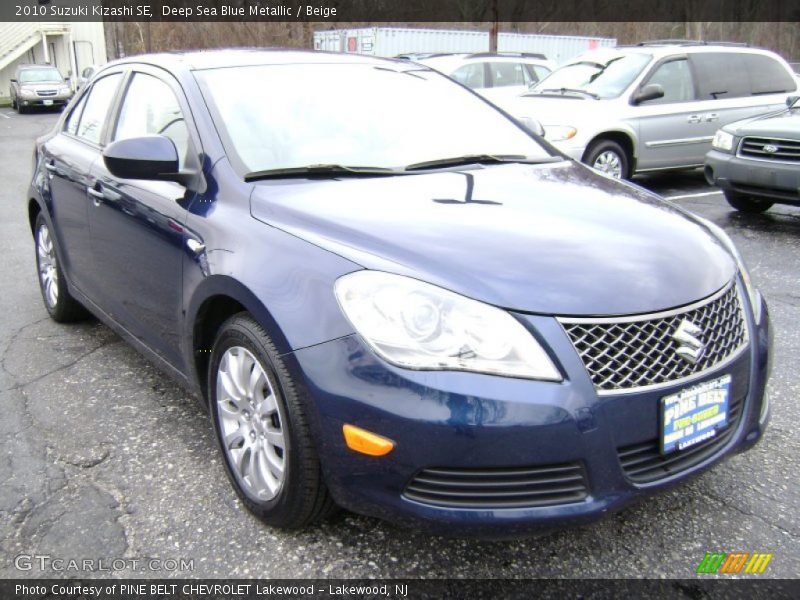 Deep Sea Blue Metallic / Beige 2010 Suzuki Kizashi SE