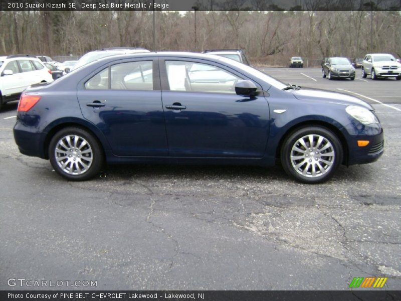 Deep Sea Blue Metallic / Beige 2010 Suzuki Kizashi SE