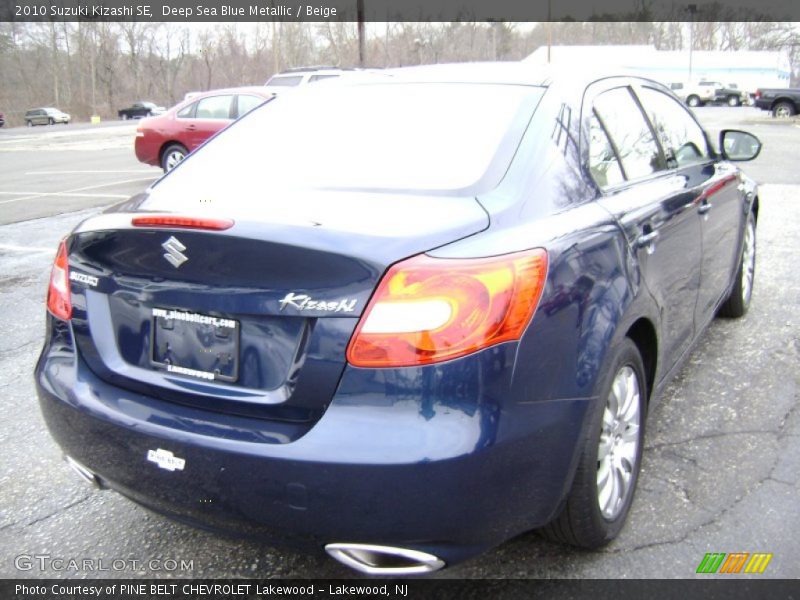 Deep Sea Blue Metallic / Beige 2010 Suzuki Kizashi SE