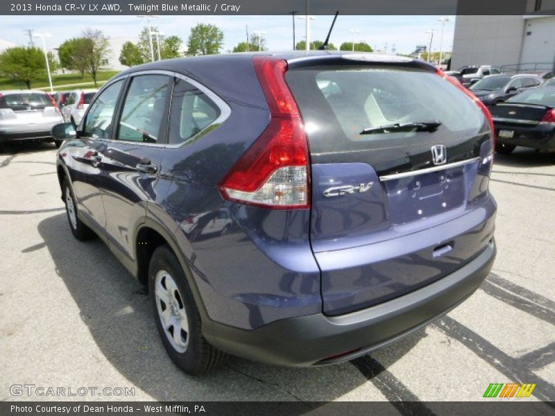 Twilight Blue Metallic / Gray 2013 Honda CR-V LX AWD