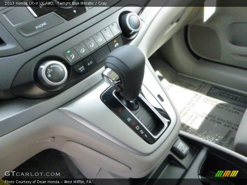 Twilight Blue Metallic / Gray 2013 Honda CR-V LX AWD