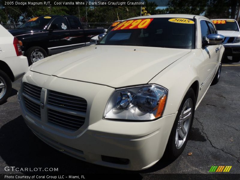 Cool Vanilla White / Dark Slate Gray/Light Graystone 2005 Dodge Magnum R/T