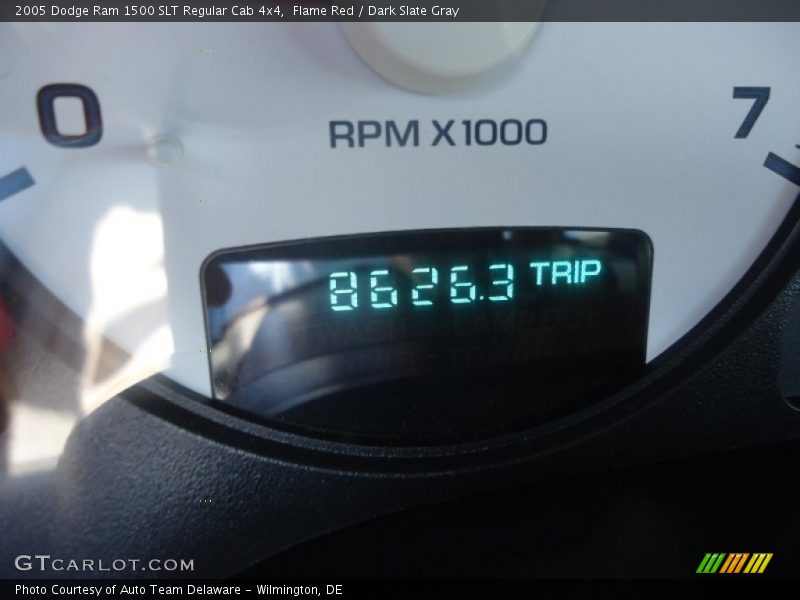 Flame Red / Dark Slate Gray 2005 Dodge Ram 1500 SLT Regular Cab 4x4