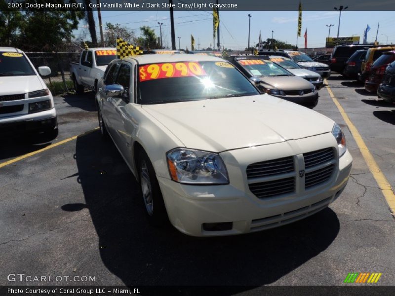 Cool Vanilla White / Dark Slate Gray/Light Graystone 2005 Dodge Magnum R/T