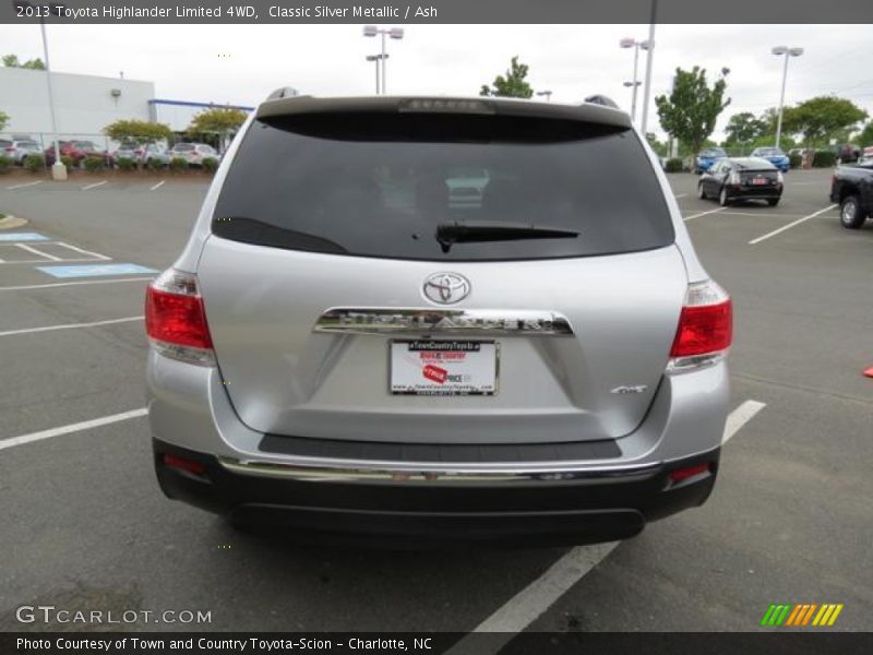 Classic Silver Metallic / Ash 2013 Toyota Highlander Limited 4WD
