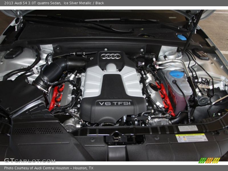 Ice Silver Metallic / Black 2013 Audi S4 3.0T quattro Sedan