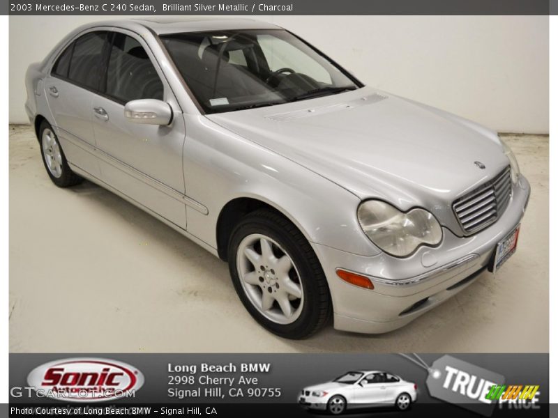 Brilliant Silver Metallic / Charcoal 2003 Mercedes-Benz C 240 Sedan