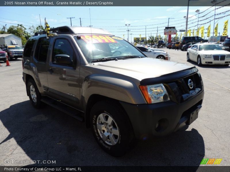 Granite Metallic / Desert/Graphite 2005 Nissan Xterra Off Road