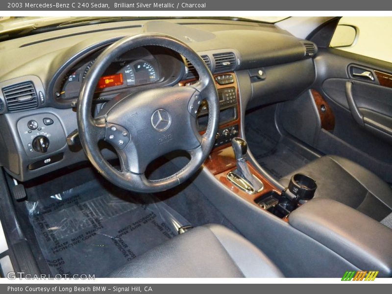 Brilliant Silver Metallic / Charcoal 2003 Mercedes-Benz C 240 Sedan