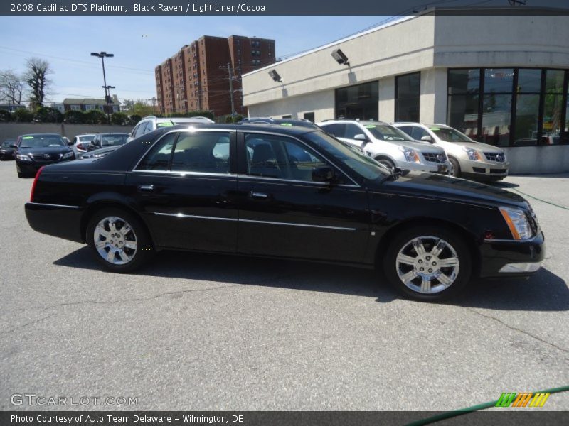 Black Raven / Light Linen/Cocoa 2008 Cadillac DTS Platinum