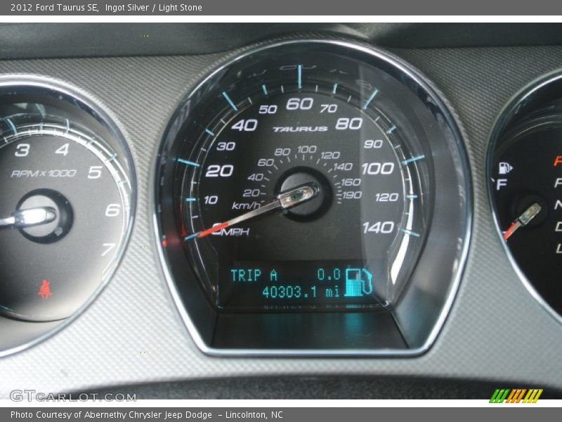 Ingot Silver / Light Stone 2012 Ford Taurus SE