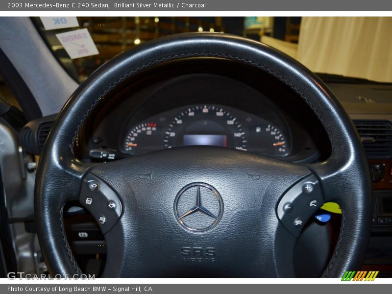Brilliant Silver Metallic / Charcoal 2003 Mercedes-Benz C 240 Sedan