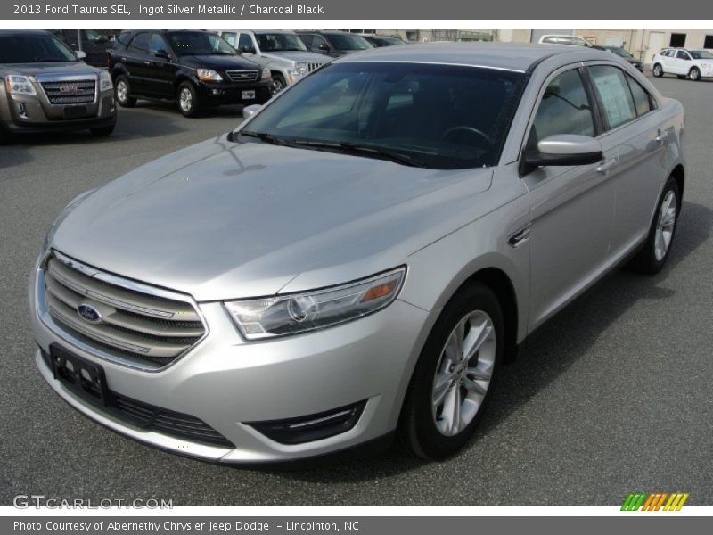 Ingot Silver Metallic / Charcoal Black 2013 Ford Taurus SEL
