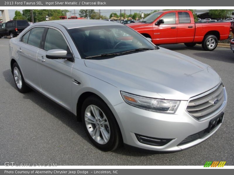Ingot Silver Metallic / Charcoal Black 2013 Ford Taurus SEL