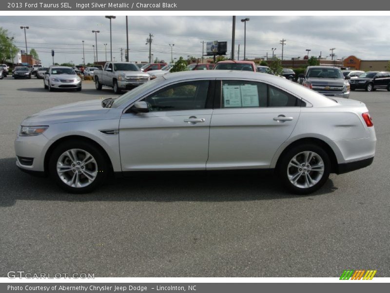 Ingot Silver Metallic / Charcoal Black 2013 Ford Taurus SEL