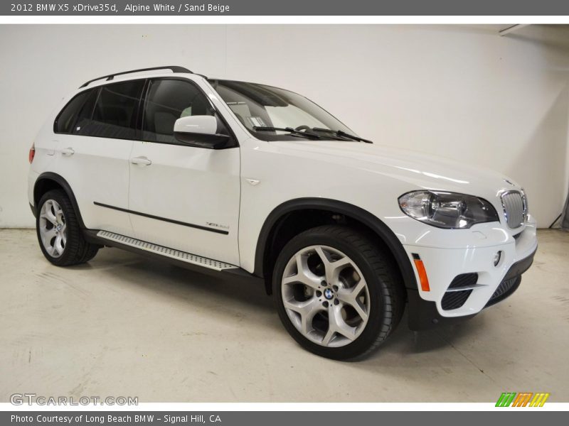 Alpine White / Sand Beige 2012 BMW X5 xDrive35d