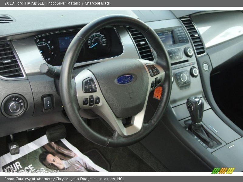 Ingot Silver Metallic / Charcoal Black 2013 Ford Taurus SEL