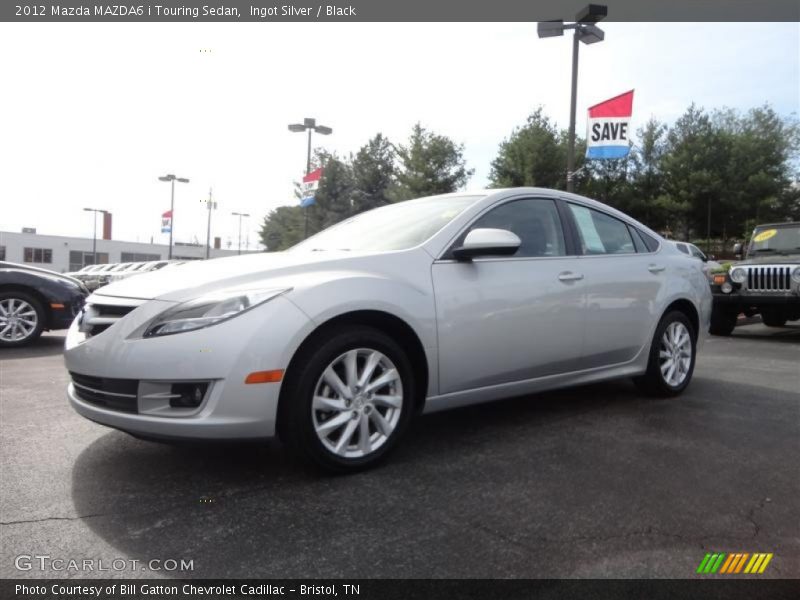 Ingot Silver / Black 2012 Mazda MAZDA6 i Touring Sedan