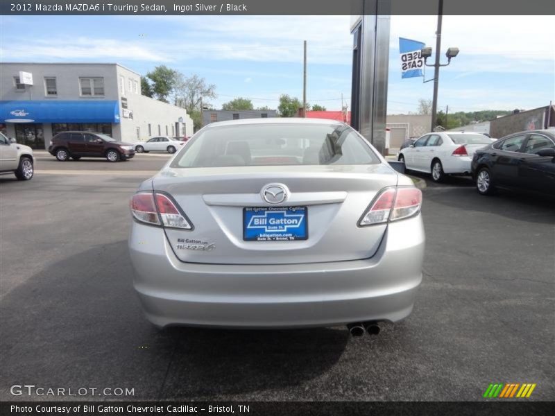 Ingot Silver / Black 2012 Mazda MAZDA6 i Touring Sedan